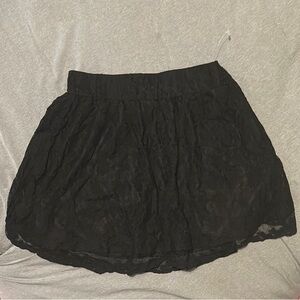 Elegant Black Lace Skirt
